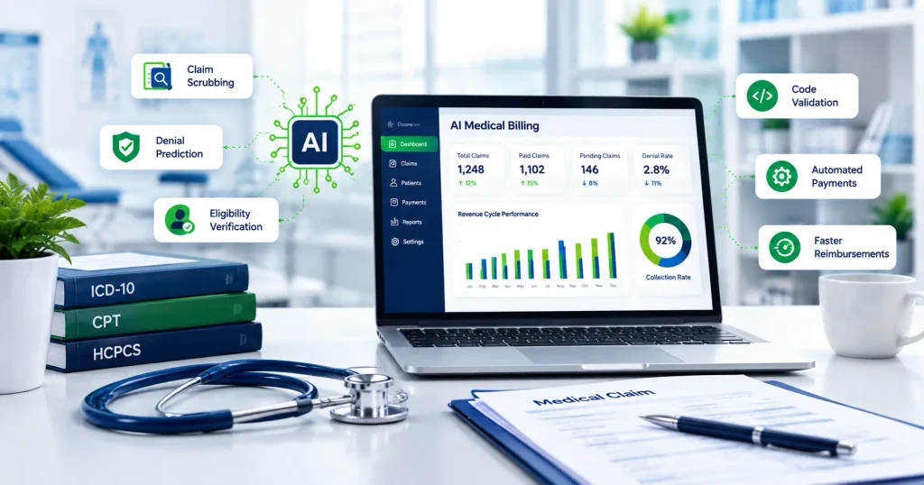 AI MEdical billing and coding servcies for clinics , hospital ,