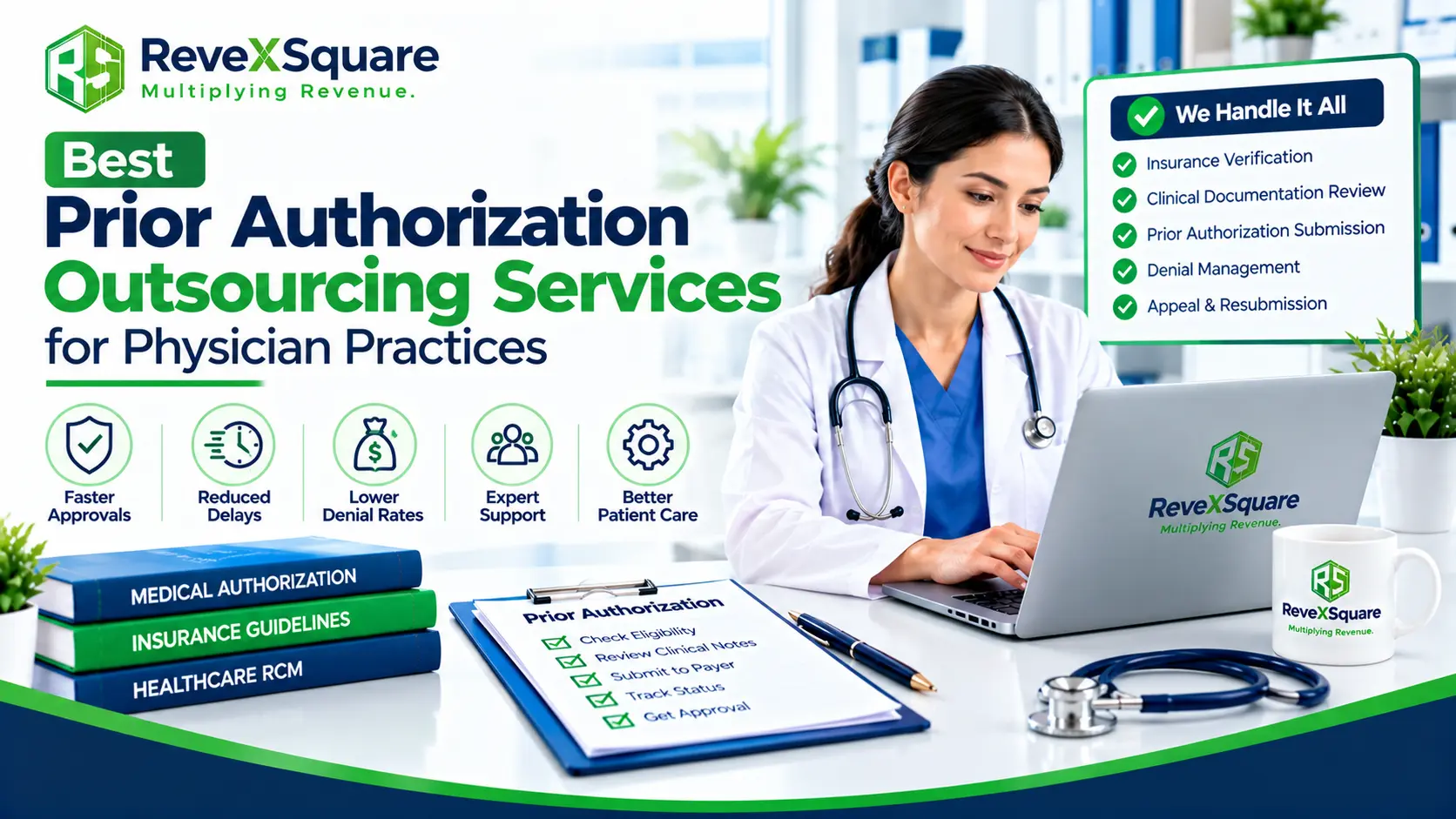 best prior authorization outsourcing services for physician practices - Revex Square